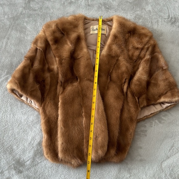 1950s smith and Welton  fur shrug top - Picture 6 of 7